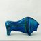 Italienischer Mid-Century Rimini Blu Keramik Bulle von Aldo Londi für Bitossi 6