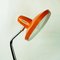 Verstellbare Mid-Century Schreibtisch- oder Tischlampe in Orange von Fase Madrid, Spanien 9