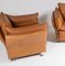 Mid-Century Modern Danish Club Armchairs in Tan Leather by Svend Skipper, 1980s, Set of 2 10