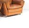 Mid-Century Modern Danish Club Armchairs in Tan Leather by Svend Skipper, 1980s, Set of 2, Image 6