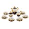 Mocha Porcelain Service, Meissen, Set of 15 1