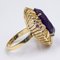 Vintage 14k Yellow Gold Vintage Cocktail Ring with Amethyst 3