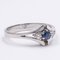 Vintage 14k Gold Ring with Sapphire and Diamonds, 1980s, Image 2