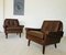 Mid-Century Danish Leather Lounge Chairs by Svend Skipper, 1965, Set of 2 3