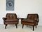 Mid-Century Danish Leather Lounge Chairs by Svend Skipper, 1965, Set of 2 1