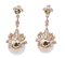Boucles d'Oreilles en Or Rose 14K avec Perles des Mers du Sud et Diamant, Set de 2 3