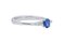 14 Karat White Gold Sapphire Diamonds Ring, Image 2