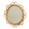 Mid-Century Modern Bamboo Rattan Handcrafted Mirror, French Riviera, 1960s 3