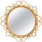 Mid-Century Modern Bamboo Rattan Handcrafted Mirror, French Riviera, 1960s, Image 11