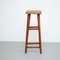 Mid-Century Modern French Wood Stool by Pierre Chapo, 1960s 10