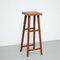 Mid-Century Modern French Wood Stool by Pierre Chapo, 1960s 9