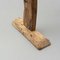 Spanish Hachero Traditional Natural Oak Wood Candleholder, 1890s 10