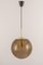 Large Limburg Brass with Smoked Glass Ball Pendant, Germany, 1970s, Image 2