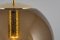 Large Limburg Brass with Smoked Glass Ball Pendant, Germany, 1970s 8