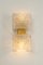 Ice Glass Wall Sconces by Hillebrand, Germany, 1970s, Set of 2 3