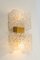 Ice Glass Wall Sconces by Hillebrand, Germany, 1970s, Set of 2 5