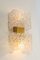 Ice Glass Wall Sconces by Hillebrand, Germany, 1970s, Set of 2, Image 5