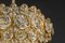 Gilt Brass Chandelier by Sciolari Design for Palwa, Germany, 1970s 12