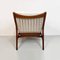 North European Solid Wood and White Cotton Armchair, 1960s 6