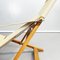 Mid-Century Folding Deck Chair in Wood and Cream Fabric by Cado, Denmark, 1960s, Image 12