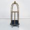 Modern Italian Luggage Cart Classique in Metal and Black Fabric, 1990s, Image 2