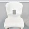 Mid-Century Italian White Plastic Chairs 860 by Joe Colombo for Kartell, 1970s, Set of 4 7