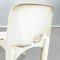 Mid-Century Italian White Plastic Chairs 860 by Joe Colombo for Kartell, 1970s, Set of 4 16