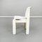 Mid-Century Italian White Plastic Chairs 860 by Joe Colombo for Kartell, 1970s, Set of 4 4