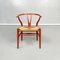 Mid-Century Danish Wood and Rope Chair Y by Wegner for Carl Hansen & Søn, 1960s, Image 2