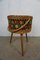 Vintage Decorative Sewing Basket with Floral Pattern, Image 4