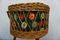 Vintage Decorative Sewing Basket with Floral Pattern, Image 7