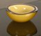 Cuenco italiano Mid-Century de cristal de Murano Sommerso en amarillo crema, Imagen 5