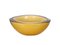 Mid-Century Italian Cream Yellow Sommerso Murano Style Glass Bowl, Image 13
