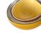 Mid-Century Italian Cream Yellow Sommerso Murano Style Glass Bowl 19