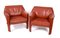 Leather CAB 415 Club Chairs by Mario Bellini for Cassina, Italy, 1980s, Set of 2 13