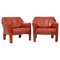 Leather CAB 415 Club Chairs by Mario Bellini for Cassina, Italy, 1980s, Set of 2, Image 1