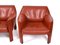 Leather CAB 415 Club Chairs by Mario Bellini for Cassina, Italy, 1980s, Set of 2 6