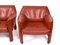 Leather CAB 415 Club Chairs by Mario Bellini for Cassina, Italy, 1980s, Set of 2, Image 6