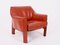 Leather CAB 415 Club Chairs by Mario Bellini for Cassina, Italy, 1980s, Set of 2, Image 9