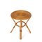 Mid-Century Italian Round Rattan and Bamboo Coffee Table with Four Legs by Tito Agnoli, 1960s, Image 8