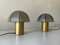 German Dimensional Mushroom Table Lamps in Grey Glass by Peill & Putzler, 1960s, Image 1