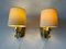 German Sconces in Brass with Fabric Shade by Hans Möller, 1960s 3