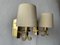 German Sconces in Brass with Fabric Shade by Hans Möller, 1960s 1