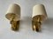 German Sconces in Brass with Fabric Shade by Hans Möller, 1960s 6