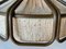 Lámpara colgante alemana con aspecto de bambú de plástico y tela, años 60, Imagen 10