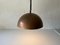 German Three Socket Pendant Lamp in Copper by Beisl, 1970s 2