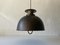 German Bronze Looking Pendant Lamp in Metal, 1970s, Image 3