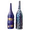 Botellas de cerámica azul de Gio Ponti para Cooperativa Ceramica Imola, 1993. Juego de 2, Imagen 1