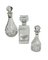 Crystal Decanters with Silver Mounts by Hermann Bauer, Germany, Set of 3, Image 3