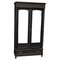 Large Antique French Ebonised Mirrored Armoire 5